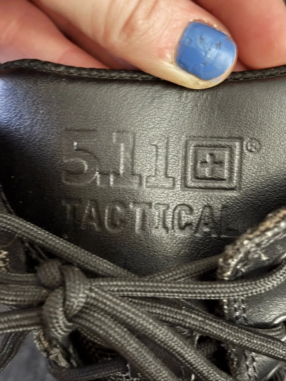 Heavy Duty 5.11 Tactical Goth Black All Season Combat Boots | Size 8.5